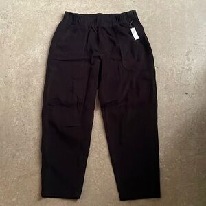 NWT Old Navy Black Corduroy Straight Leg Pants w/ Elastic Waste in Women’s Large